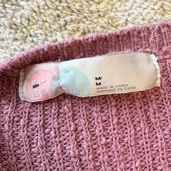 Free People Mauve Knit Skirt and Sweater Set three pieces. Worn once medium - Picture 6 of 7